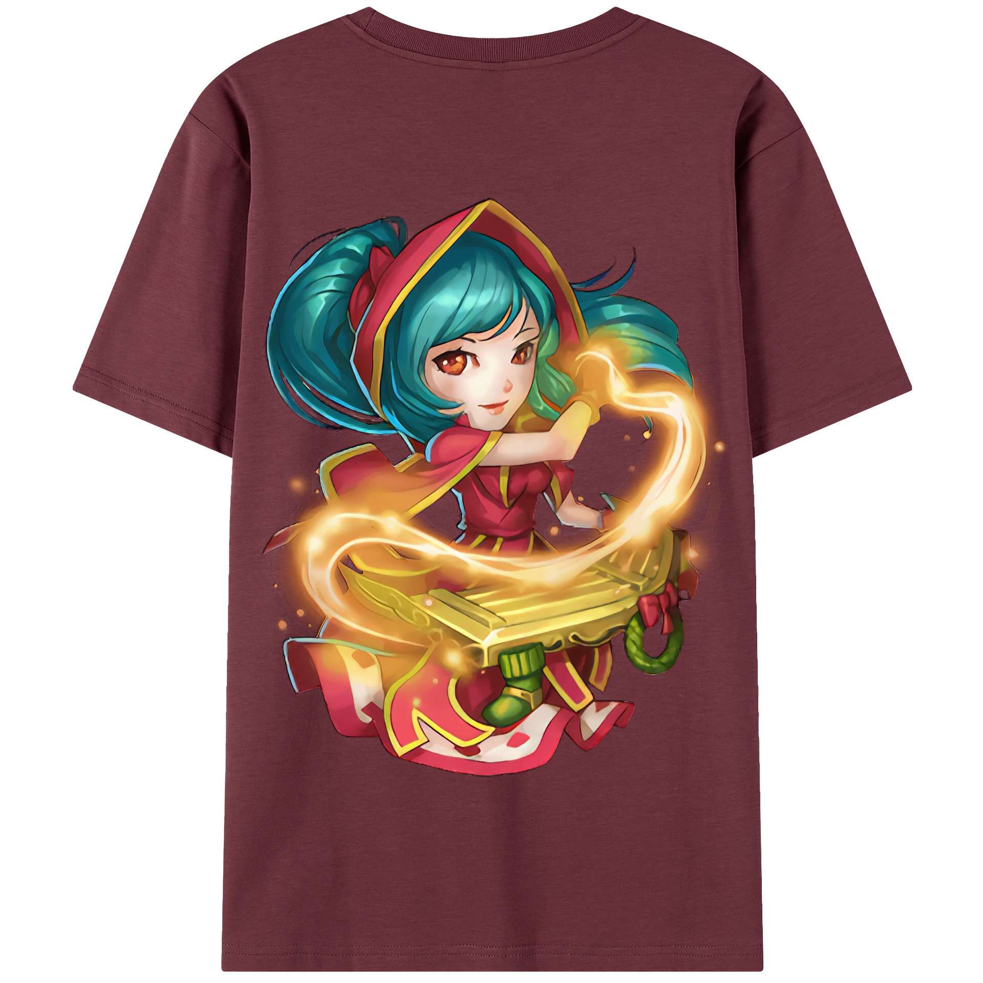 リーグ・オブ・レジェンド League of Legends LOL 綿100％半袖Tシャツ（背面プリント）